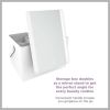 LED Lighted Makeup Mirror with Storage, 1X Magnification, Hidden Storage Box and Tray Included BETP3ST