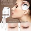 Portable Heated Eyelash Curler Electric Temperature Control Mini Eyelash Curler Electric Charging Makeup Tool